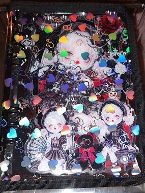 New! A5 Skullpanda Acrylic Shaker Notebook With Cover And Paper